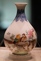Other side of the Falangcai vase