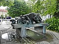 Pig sculpture and fountain, known as Ceres Brønden