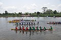Canoe competition during Ngondo