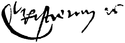 Christian II's signature