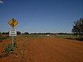 Zweite War­nung an ei­nem Bahn­über­gang der Zen­tral­aus­tra­li­schen Ei­sen­bahn