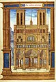 Die Kathedrale im Pontificale Romanum von Jean de Mauléon, Bischof von Comminges (um 1525–1530)