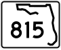 State Road 815 marker