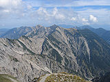 Frieder und Friederspitz (2049m, 2050m) von der Schellschlicht, Ammergauer Alpen