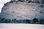 Chalk Layers in Cyprus showing classic layered structure