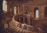 Treppe im Palazzo Farnese in Caprarola, 2. Hälfte 18. Jh., Louvre