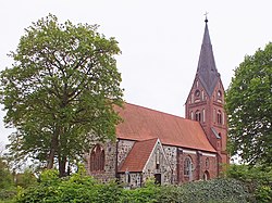 Medieval village church in Hanshagen