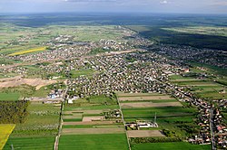 Aerial view of Koluszki