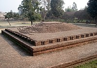 Buddha's body was kept at this location for one week, after he attained Parinirvana.