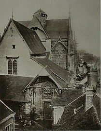 Church from the west in the 19th century