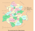 Image 10Map of the ancient parish of Manchester (from History of Manchester)