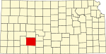 State map highlighting Ford County