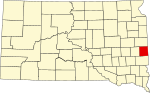 State map highlighting Moody County