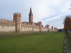 The medieval city wall