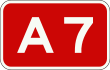 A7 motorway shield}}