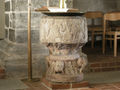 Font in Östra Hoby Church, Scania