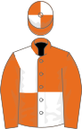 Orange and white (quartered), orange sleeves