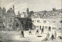 Der Innenhof des ersten Marshalsea, 1800
