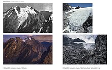 Comparative Images of the Glaciers of the Rwenzori Mountains from 1906 to 2022