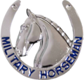Military Horseman Identification Badge, awarded to eligible horsemen from the Caisson Platoon
