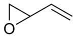 Strukturformel von 3,4-Epoxy-1-buten