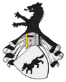 Wappen der Wolff von Gudenberg, einem der Besitzer der Doppelburg