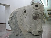 Capital remains of the Apadana palace of Susa located in the museum of Susa