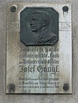 Josef Gangl - Gedenktafel