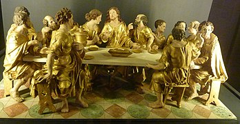 The Last Supper, altarpiece relief