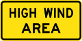 (W8-212) High Wind Area (used in New South Wales)