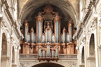 The Cavaillé-Coll organ of the cathedral of Nancy, featured the first 32' Bombarde in France. (France)