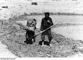 Use of hoes to gather loess in Tibet (photo from 1938)