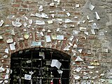 Wand der Casa di Giulietta mit „Briefen“ Verliebter