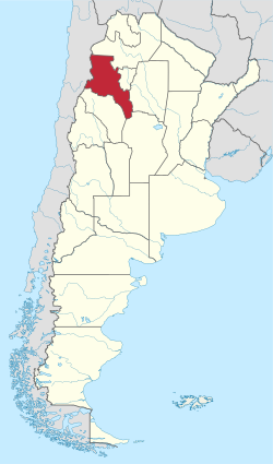 Lage der Provinz Catamarca