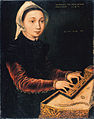 Catharina van Hemessen, Mädchen am Virginal 1548. Wallraff-Richartz, Köln