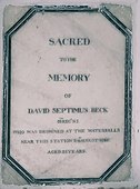 The 68th Regiment of Native Infantry installed a plaque in honour of David Beck, who drowned at Patalpani waterfall near Mhow