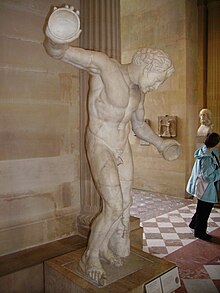 Satyr sculpture in the Musée du Louvre