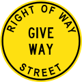 Early version of Give Way (1940s-1964)