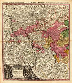 Location of the Archbishopric of Mainz, 1729
