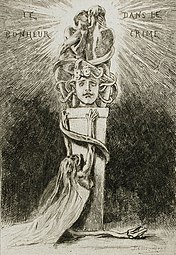 Happiness in Crime (1882) etching (12.38 x 9.05 cm) Los Angeles County Museum of Art