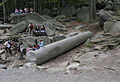 Reichenbach-Felsenmeer: The giant column (Riesensäule) is a workpiece of Roman stonemasons.