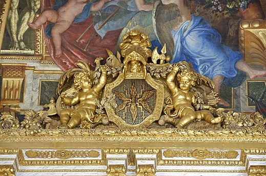 Detail des Dekors in der Spiegelgalerie von Versailles