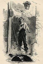 Illustration of Gavroche by Émile Bayard (1837–1891)