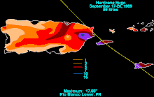 Contour map of rainfall