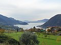 Southern view of Lake Iseo, with Peschiera Maraglio and Sulzano