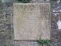 Memorial to John Dunlop Esq., who lived to over ninety years of age; onetime Factor at Auchans Castle.