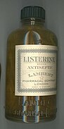 Listerine Antiseptic Bottle.