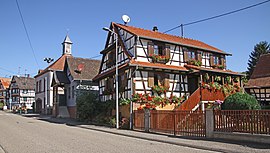 The town hall in Lobsann