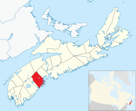 Location of the Municipality of the District of Lunenburg
