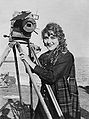 Mary Pickford with motion picture camera